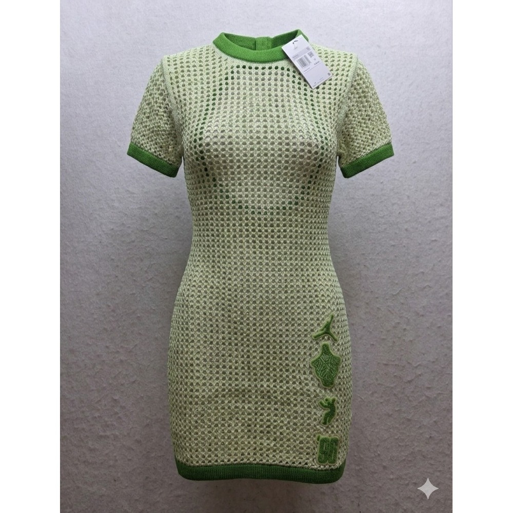 Jordan X Union FD4245-303 Women's Green Crochet Swimsuit Coverup NWT. Size L